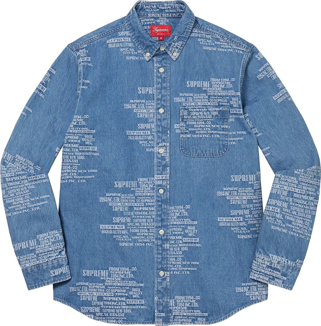 Trademark Jacquard Denim Shirt view 4
